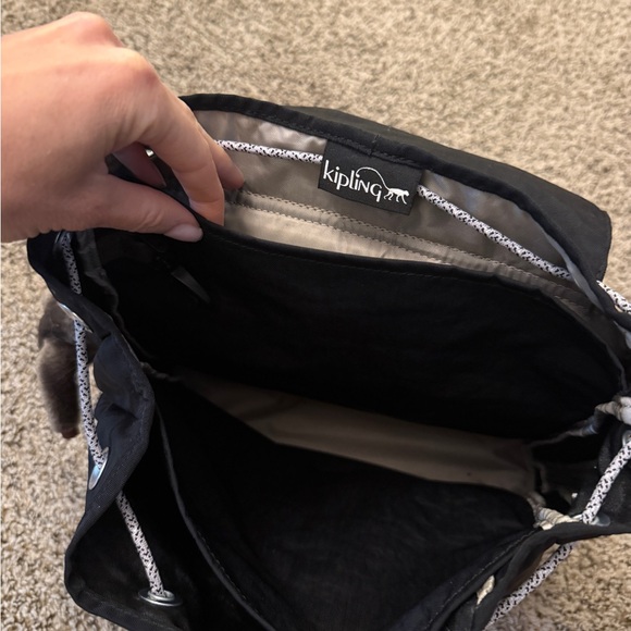 Kipling Black and Green Backpack - Picture 3 of 3